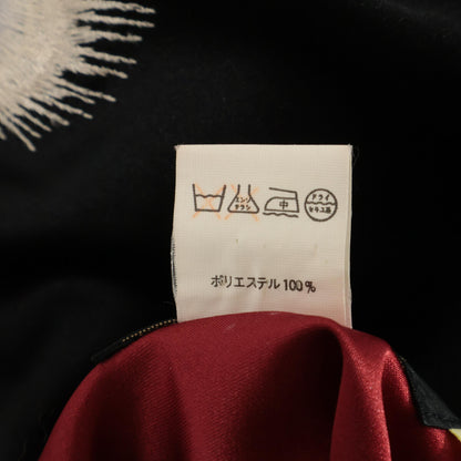 TAILOR TOYO テーラ―東洋 M18484 ﾌﾞﾗｯｸ×ﾎﾜｲﾄ 虎･舞妓･牡丹･富士 ﾘﾊﾞｰｼﾌﾞﾙｽｶｼﾞｬﾝ ジャケット L