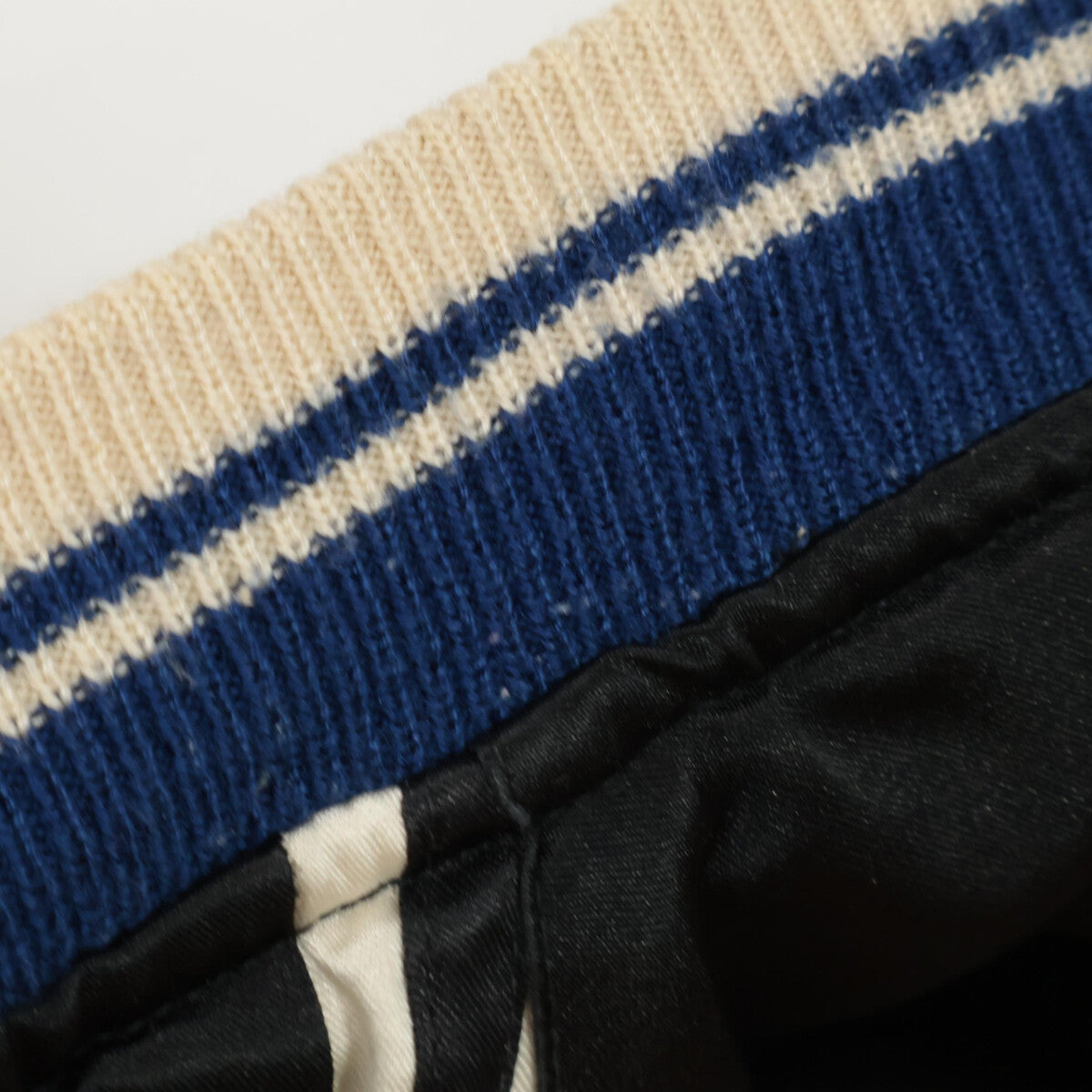 TAILOR TOYO テーラ―東洋 M18484 ﾌﾞﾗｯｸ×ﾎﾜｲﾄ 虎･舞妓･牡丹･富士 ﾘﾊﾞｰｼﾌﾞﾙｽｶｼﾞｬﾝ ジャケット L