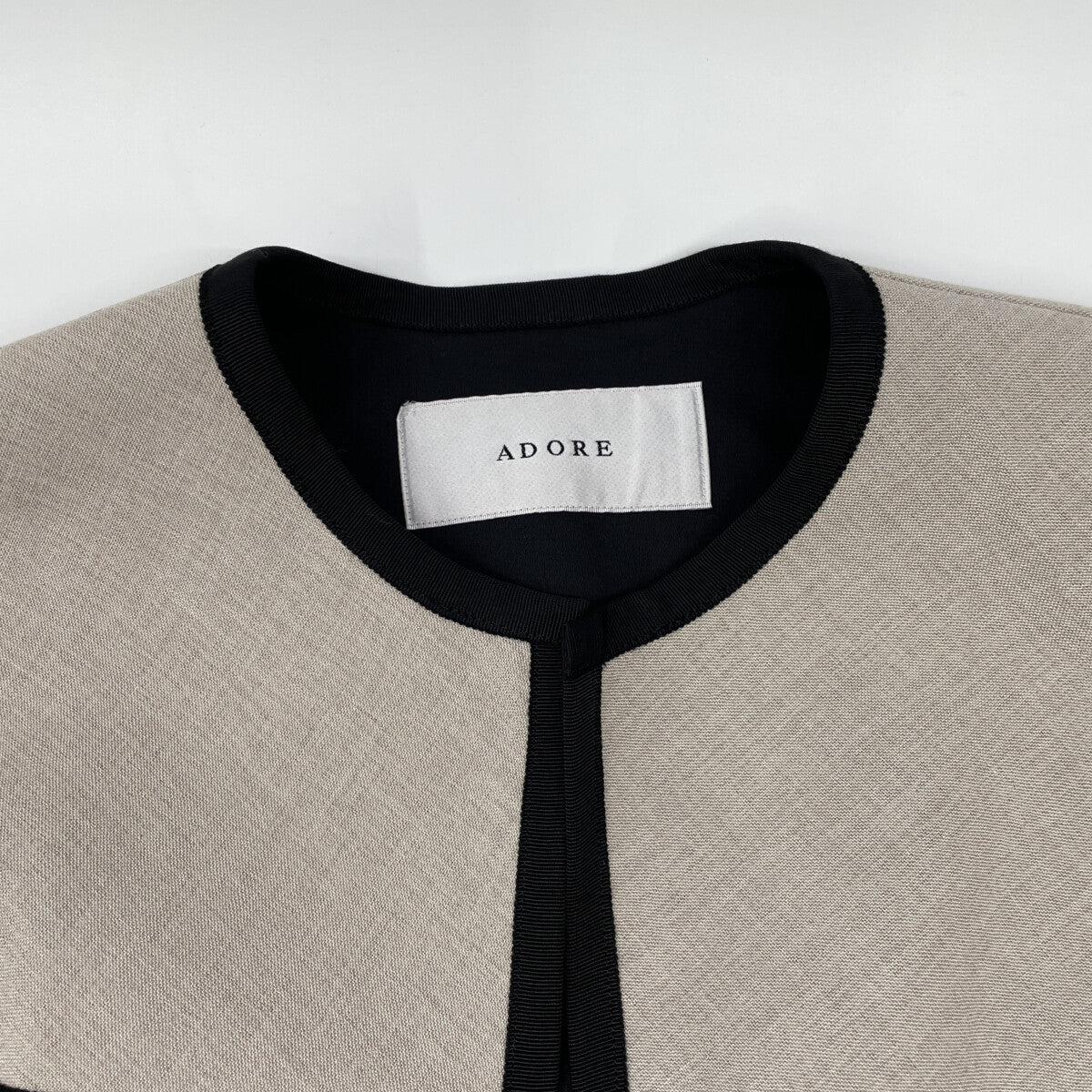 ADORE アドーア 531-2150308 ﾍﾞｰｼﾞｭ ｷﾞﾏﾎﾞﾝﾃﾞｨﾝｸﾞﾊﾟｲﾋﾟﾝｸﾞｼﾞｬｹｯﾄ ジャケット 38