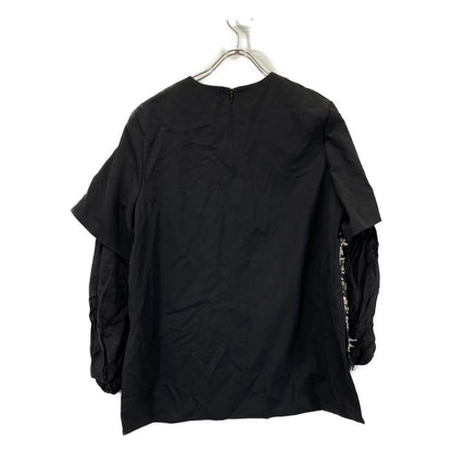 ADORE アドーア 531-2110100 ﾌﾞﾗｯｸ MALIHAﾐｯｸｽﾂｲｰﾄﾞﾌﾞﾗｳｽ トップス 38