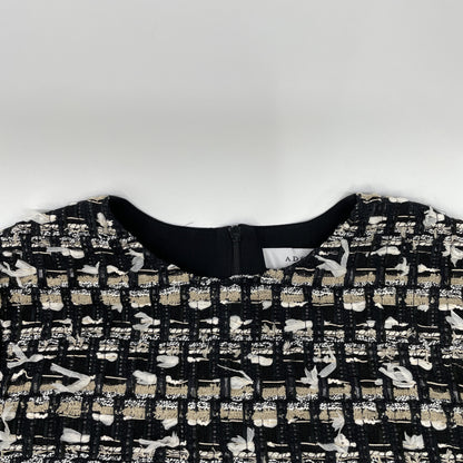 ADORE アドーア 531-2110100 ﾌﾞﾗｯｸ MALIHAﾐｯｸｽﾂｲｰﾄﾞﾌﾞﾗｳｽ トップス 38