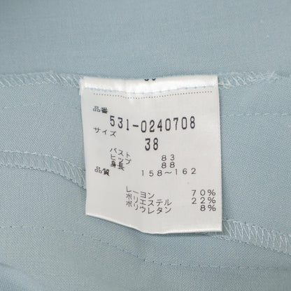 ADORE アドーア 531-0240708 ﾗｲﾄﾌﾞﾙｰ ﾌｧｲﾝｽﾄﾚｯﾁﾜﾝﾋﾟｰｽ ワンピース 38