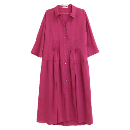 ADORE アドーア 531-0140508 ﾋﾟﾝｸ ｼｱｰﾎﾞｲﾙｼｬﾂﾜﾝﾋﾟｰｽ ワンピース 38