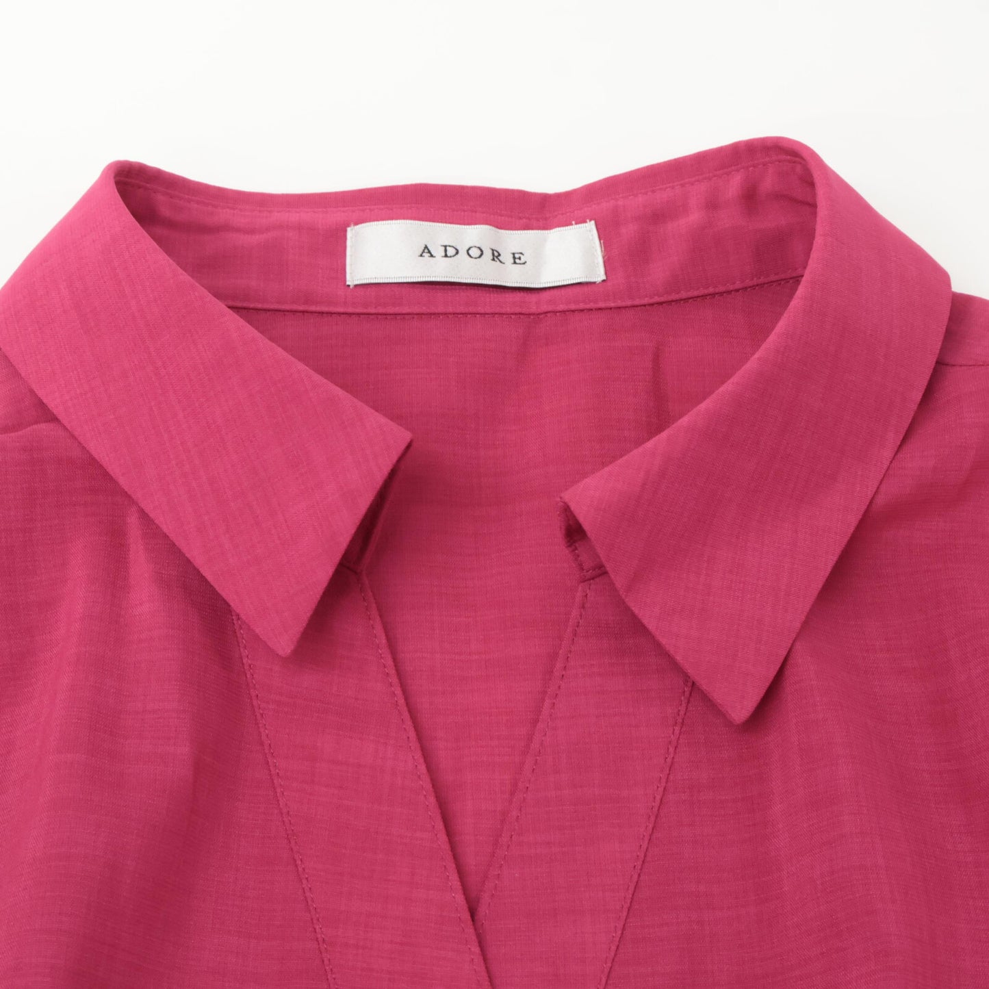 ADORE アドーア 531-0140508 ﾋﾟﾝｸ ｼｱｰﾎﾞｲﾙｼｬﾂﾜﾝﾋﾟｰｽ ワンピース 38