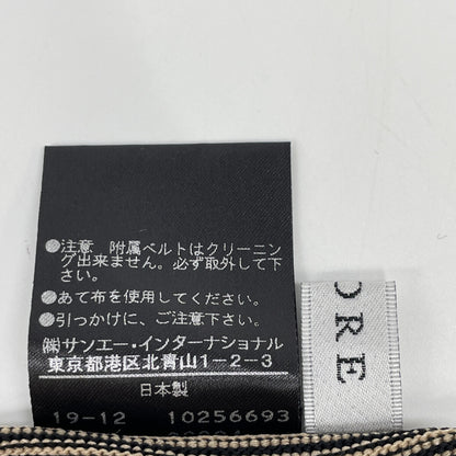 ADORE アドーア 531-0174308 ﾌﾞﾗｯｸ×ﾍﾞｰｼﾞｭ ｼﾞｬｶﾞｰﾄﾞﾌﾟﾘｰﾂﾆｯﾄﾜﾝﾋﾟｰｽ ワンピース 38