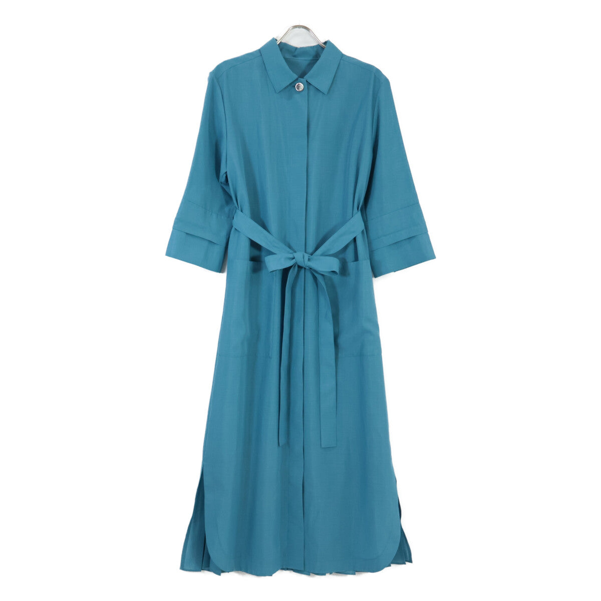 ADORE アドーア 531-9140506 ﾌﾞﾙｰ ｼｱｰﾎﾞｲﾙｼｬﾂﾜﾝﾋﾟｰｽ ワンピース 38