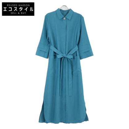 ADORE アドーア 531-9140506 ﾌﾞﾙｰ ｼｱｰﾎﾞｲﾙｼｬﾂﾜﾝﾋﾟｰｽ ワンピース 38