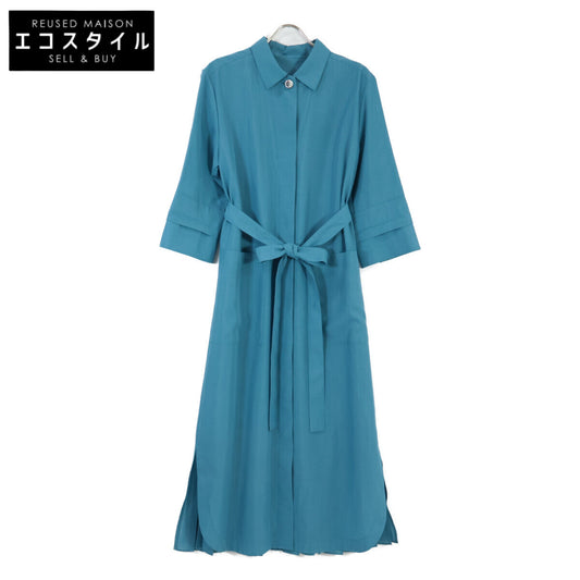 ADORE アドーア 531-9140506 ﾌﾞﾙｰ ｼｱｰﾎﾞｲﾙｼｬﾂﾜﾝﾋﾟｰｽ ワンピース 38