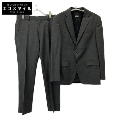 BOSS ボス ﾁｬｺｰﾙ ｳｰﾙﾎﾟﾘ ｻｲﾄﾞﾍﾞﾝﾂ 2Bｼﾞｬｹｯﾄ/ﾊﾟﾝﾂ ｽｰﾂ スーツ セットアップ 44