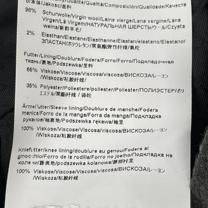 BOSS ボス ﾁｬｺｰﾙ ｳｰﾙﾎﾟﾘ ｻｲﾄﾞﾍﾞﾝﾂ 2Bｼﾞｬｹｯﾄ/ﾊﾟﾝﾂ ｽｰﾂ スーツ セットアップ 44