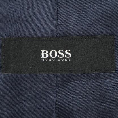 BOSS ボス ﾀﾞｰｸﾌﾞﾙｰ ｳｰﾙｶｼﾐﾔ 3Bﾁｪｽﾀｰｺｰﾄ コート 46