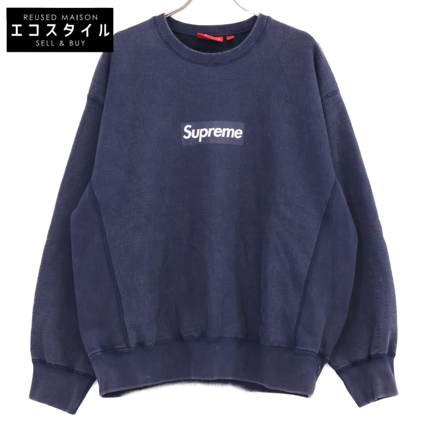 Supreme シュプリーム 【国内正規/25SS】Washed Box Logo Crewneck ウォッシュドボックス ロゴ クルーネック スウェットシャツ/ トップス L