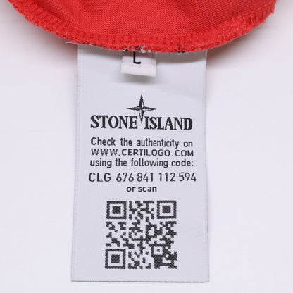 STONE ISLAND ストーンアイランド 鹿の子 スリムフィット スクエアロゴ半袖ポロシャツ トップス L