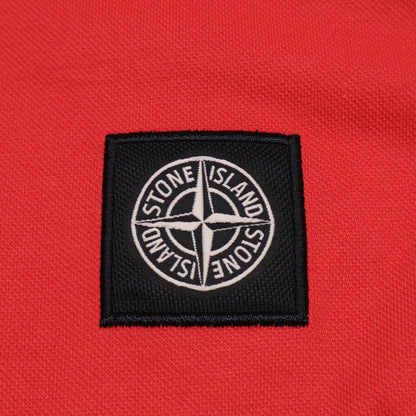 STONE ISLAND ストーンアイランド 鹿の子 スリムフィット スクエアロゴ半袖ポロシャツ トップス L