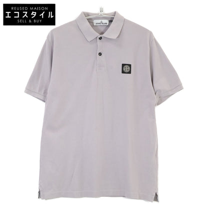 STONE ISLAND ストーンアイランド 721522R39 鹿の子 レギュラーフィット スクエアロゴ半袖ポロシャツ トップス L