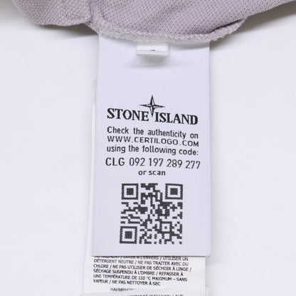 STONE ISLAND ストーンアイランド 721522R39 鹿の子 レギュラーフィット スクエアロゴ半袖ポロシャツ トップス L