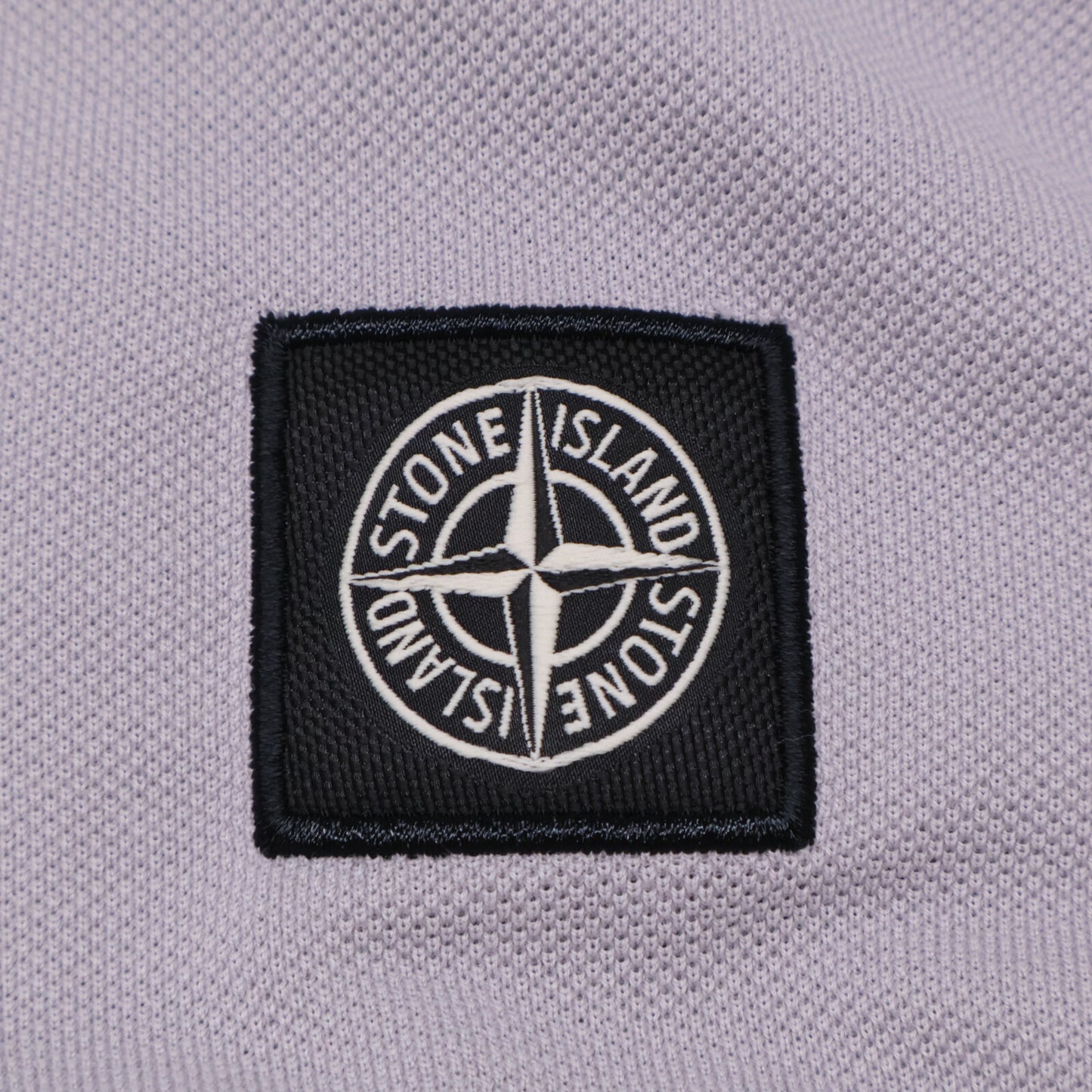 STONE ISLAND ストーンアイランド 721522R39 鹿の子 レギュラーフィット スクエアロゴ半袖ポロシャツ トップス L