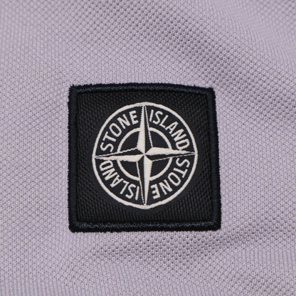 STONE ISLAND ストーンアイランド 721522R39 鹿の子 レギュラーフィット スクエアロゴ半袖ポロシャツ トップス L