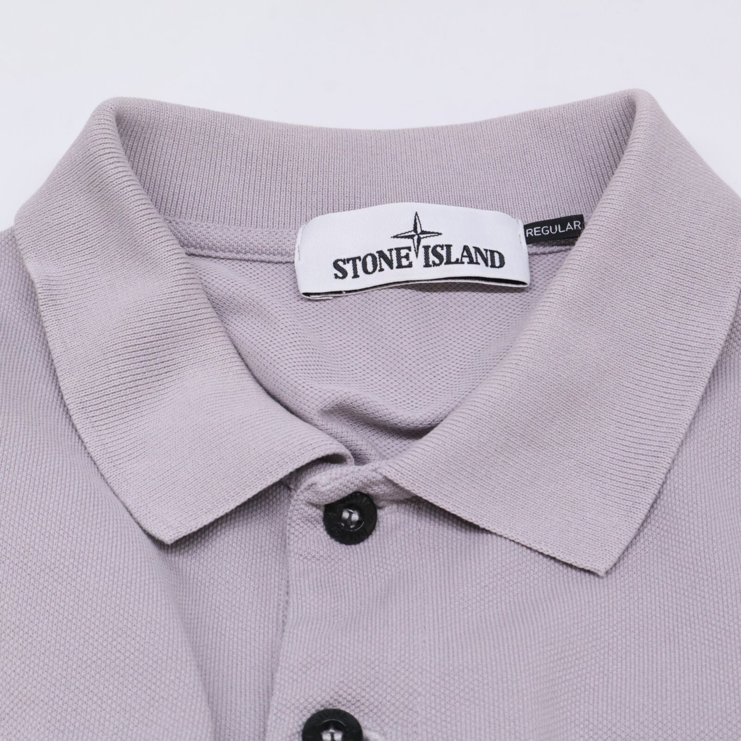 STONE ISLAND ストーンアイランド 721522R39 鹿の子 レギュラーフィット スクエアロゴ半袖ポロシャツ トップス L