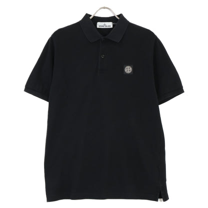 STONE ISLAND ストーンアイランド 721522R39 鹿の子 レギュラーフィット スクエアロゴ半袖ポロシャツ トップス M