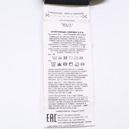 STONE ISLAND ストーンアイランド 721522R39 鹿の子 レギュラーフィット スクエアロゴ半袖ポロシャツ トップス M