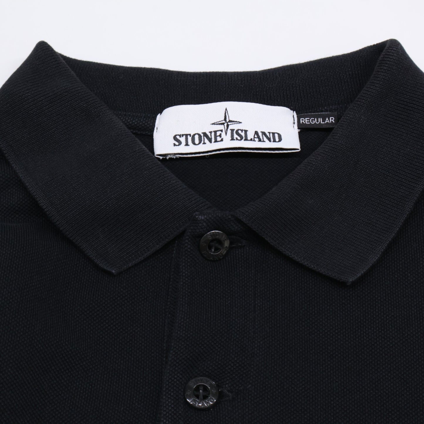 STONE ISLAND ストーンアイランド 721522R39 鹿の子 レギュラーフィット スクエアロゴ半袖ポロシャツ トップス M