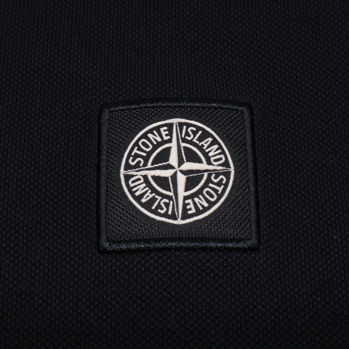 STONE ISLAND ストーンアイランド 721522R39 鹿の子 レギュラーフィット スクエアロゴ半袖ポロシャツ トップス M
