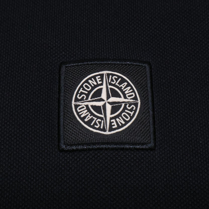 STONE ISLAND ストーンアイランド 721522R39 鹿の子 レギュラーフィット スクエアロゴ半袖ポロシャツ トップス M