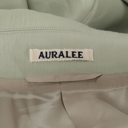 AURALEE オーラリー 25年製 A25SC01SW ﾗｲﾄｸﾞﾘｰﾝ ｽﾎﾟﾝｼﾞｳｰﾙﾂｲｰﾙ ｽﾃﾝｶﾗｰｺｰ コート 3