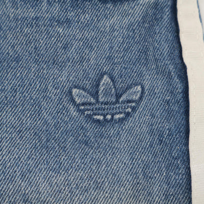 adidas アディダス 24年製 JX1606 ﾌﾞﾙｰ ﾙｰｽﾞﾌｨｯﾄﾃﾞﾆﾑﾊﾟﾝﾂ ボトムス 32