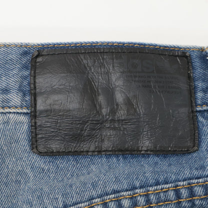 adidas アディダス 24年製 JX1606 ﾌﾞﾙｰ ﾙｰｽﾞﾌｨｯﾄﾃﾞﾆﾑﾊﾟﾝﾂ ボトムス 32