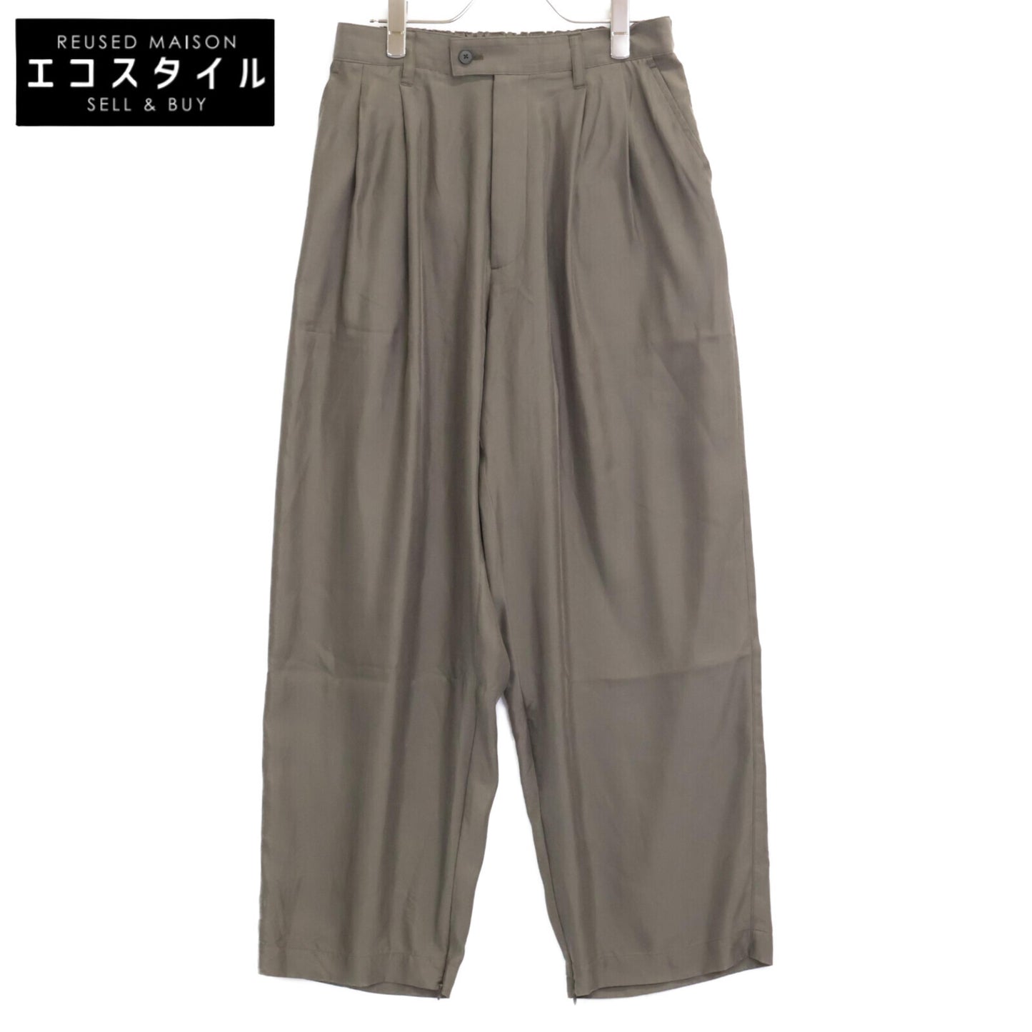 ssstein/stein シュタイン 24SS ST.836 ｶｰｷ CUPRO WIDE EASY TROUSERS ボトムス S