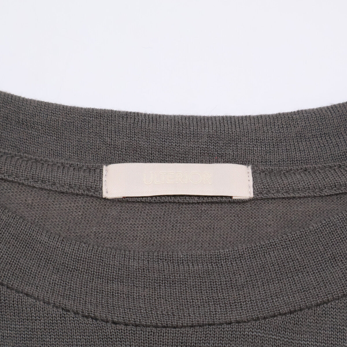 ULTERIOR アルテリア ULCS84-HC149 SAGE/ｶｰｷ ｽｰﾊﾟｰﾌｧｲﾝ ｳｰﾙ ｺｯﾄﾝ ﾌﾟﾙｵｰﾊﾞｰ トップス 4