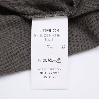 ULTERIOR アルテリア ULCS84-HC149 SAGE/ｶｰｷ ｽｰﾊﾟｰﾌｧｲﾝ ｳｰﾙ ｺｯﾄﾝ ﾌﾟﾙｵｰﾊﾞｰ トップス 4