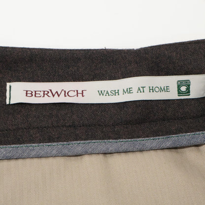 BERWICH ベルウィッチ RD5470 ﾌﾞﾗｳﾝ SCOTCH ｳｰﾙｻｷｿﾆｰ2ｲﾝﾌﾟﾘｰﾂｸﾛｯﾌﾟﾄﾞﾊﾟﾝﾂ ボトムス 46