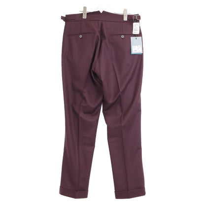 BERWICH ベルウィッチ VB8996 ﾚｯﾄﾞ SCOTCH 2ﾌﾟﾘｰﾂ ｱｼﾞｬｽﾀｰ付き ｳｰﾙ ﾊﾟﾝﾂ ボトムス 46