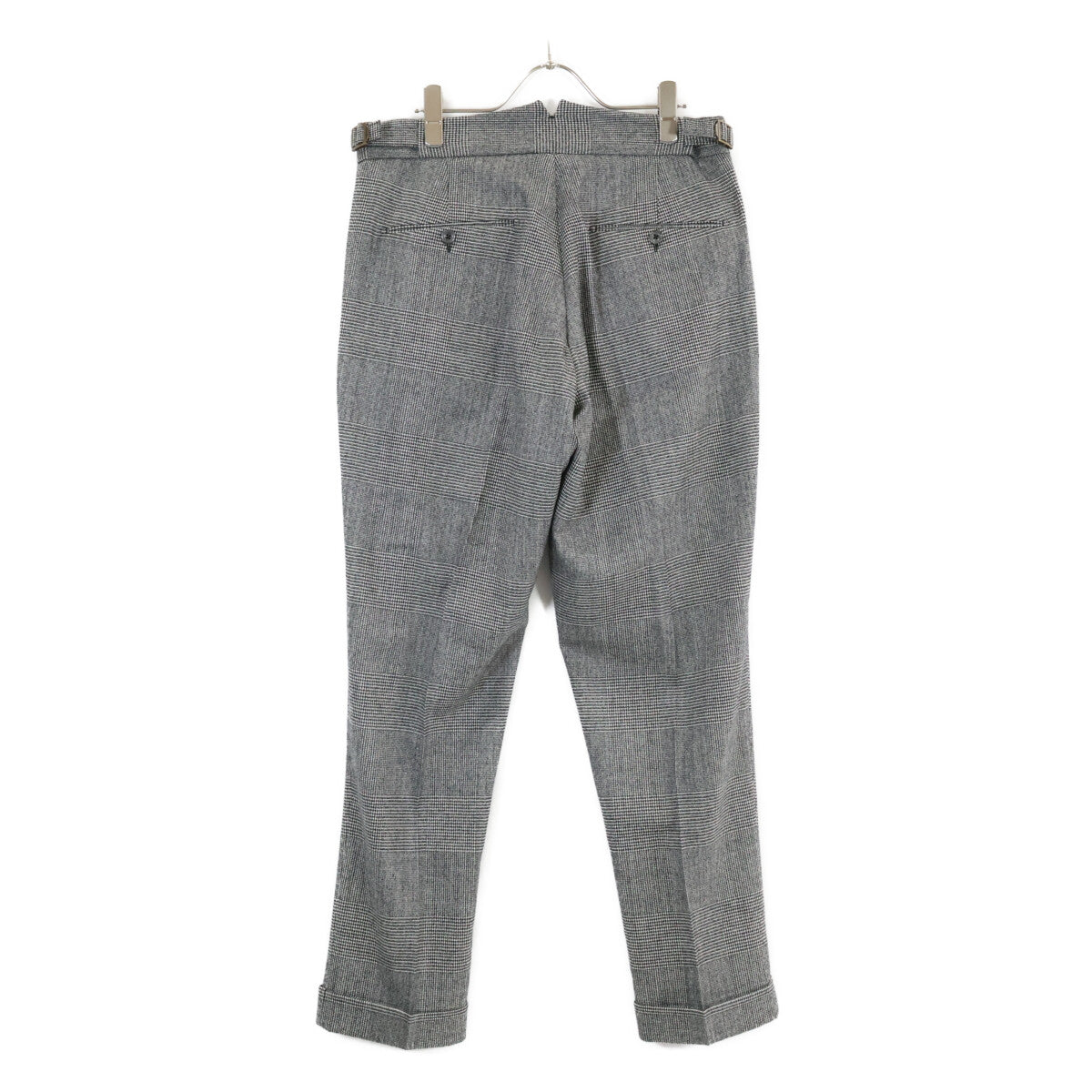 BERWICH ベルウィッチ RG1526X ｸﾞﾚｰ SCOTCH ｻｲﾄﾞﾞｱｼﾞｬｽﾀｰｸﾞﾚﾝﾁｪｯｸ2ｲﾝﾌﾟﾘｰﾂｸﾛｯﾌﾟﾄﾞﾊﾟﾝﾂ ボトムス 46