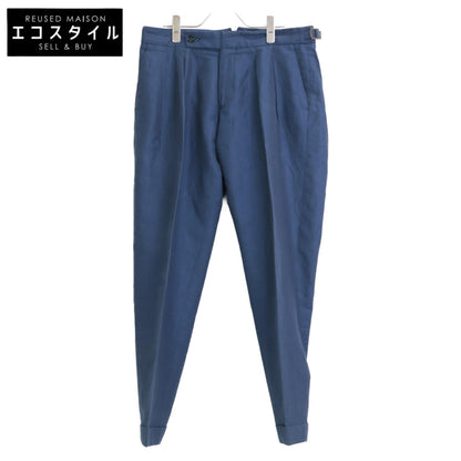 BERWICH ベルウィッチ SB1543 ﾌﾞﾙｰ SCOTCH ｺｯﾄﾝﾘﾈﾝ 2ｲﾝﾌﾟﾘｰﾂｸﾛｯﾌﾟﾄﾞﾊﾟﾝﾂ ボトムス 48