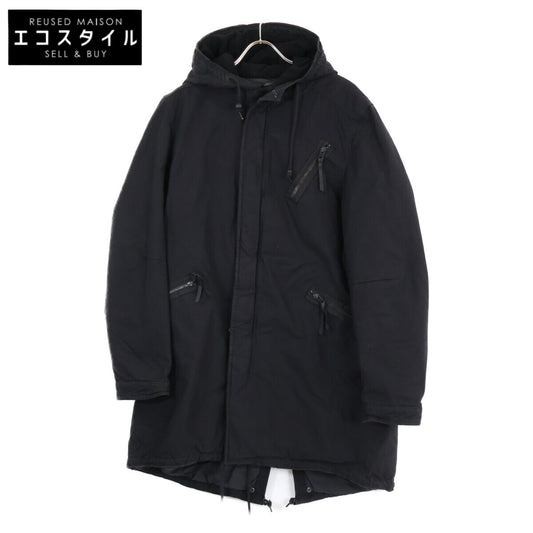 AllSaints オールセインツ オイルドコットン ミリタリー モッズ コート XL