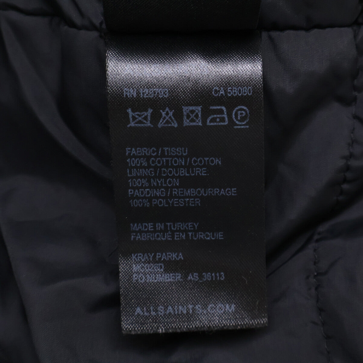 AllSaints オールセインツ オイルドコットン ミリタリー モッズ コート XL