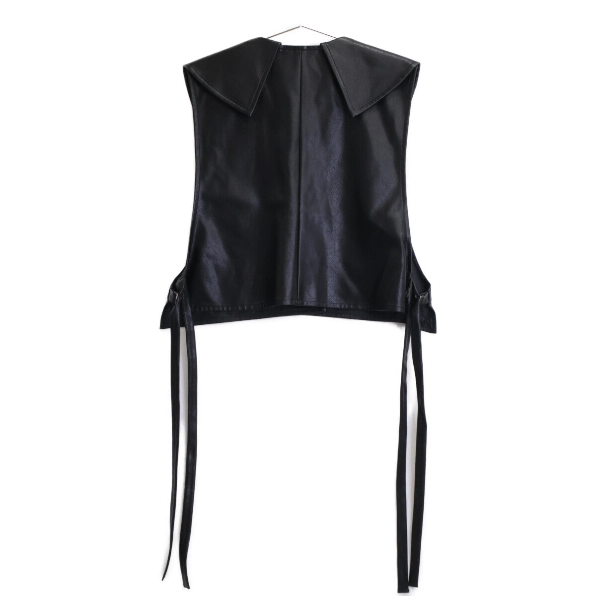 AMERI アメリ 24SS 01410740200 ﾌﾞﾗｯｸ×ｸﾞﾘｰﾝ TRENCH MULTI WAY LONG VEST コート M