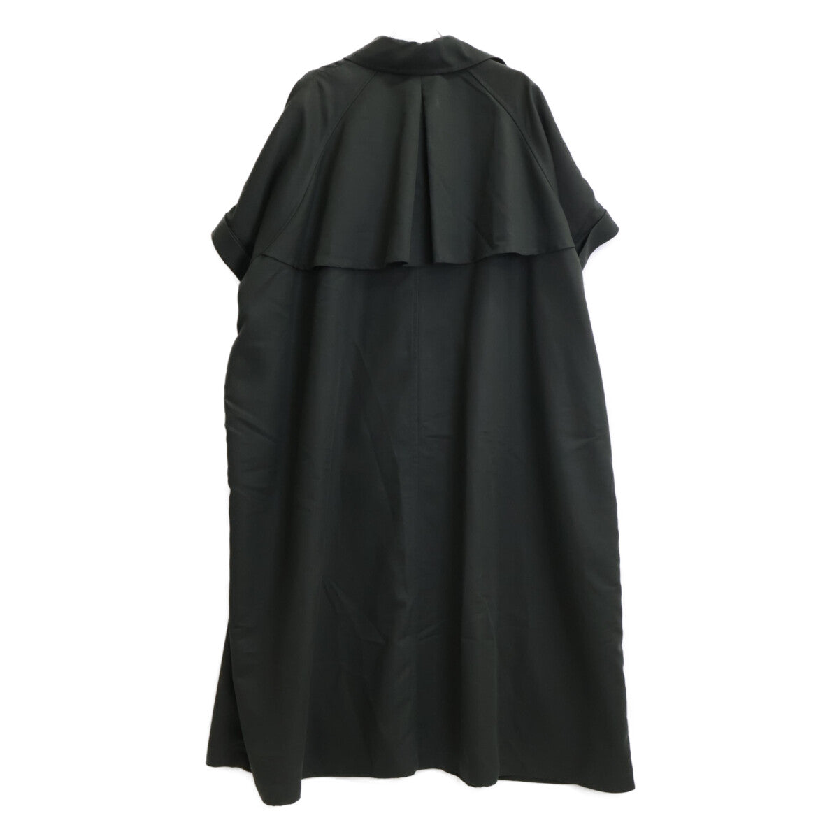 AMERI アメリ 24SS 01410740200 ﾌﾞﾗｯｸ×ｸﾞﾘｰﾝ TRENCH MULTI WAY LONG VEST コート M