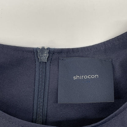 shirocon シロコン SC2221-003SP ﾈｲﾋﾞｰ ﾎﾟﾘｴｽﾃﾙ×ｺｯﾄﾝ ｶｯﾄﾜｰｸﾚｰｽ ﾏｰｶﾞﾚｯﾄﾌﾞﾗｳｽ トップス 36