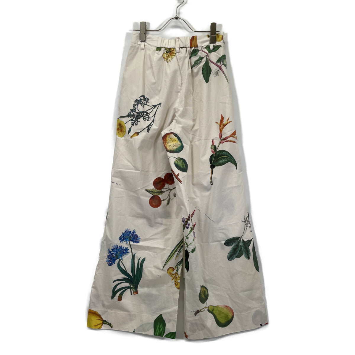 CABaN キャバン 25年製 ｱｲﾎﾞﾘｰ Green Shower 2ﾀｯｸｼﾙｸﾜｲﾄﾞﾊﾟﾝﾂ ボトムス XS