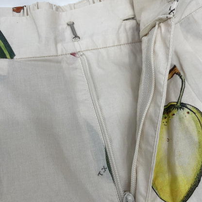 CABaN キャバン 25年製 ｱｲﾎﾞﾘｰ Green Shower 2ﾀｯｸｼﾙｸﾜｲﾄﾞﾊﾟﾝﾂ ボトムス XS