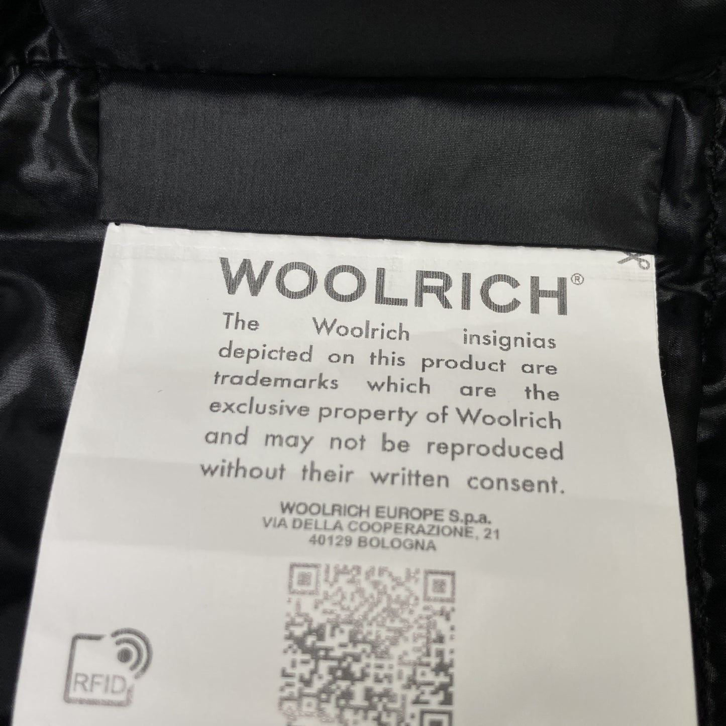 WOOLRICH ウールリッチ WWOU0509 ﾌﾞﾗｯｸ ELLIS COAT ｼｮｰﾙｶﾗｰﾀﾞｳﾝｺｰﾄ コート M