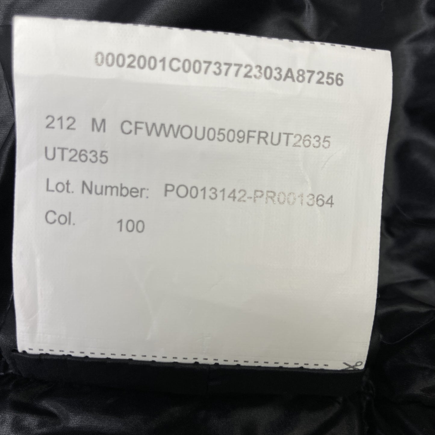 WOOLRICH ウールリッチ WWOU0509 ﾌﾞﾗｯｸ ELLIS COAT ｼｮｰﾙｶﾗｰﾀﾞｳﾝｺｰﾄ コート M