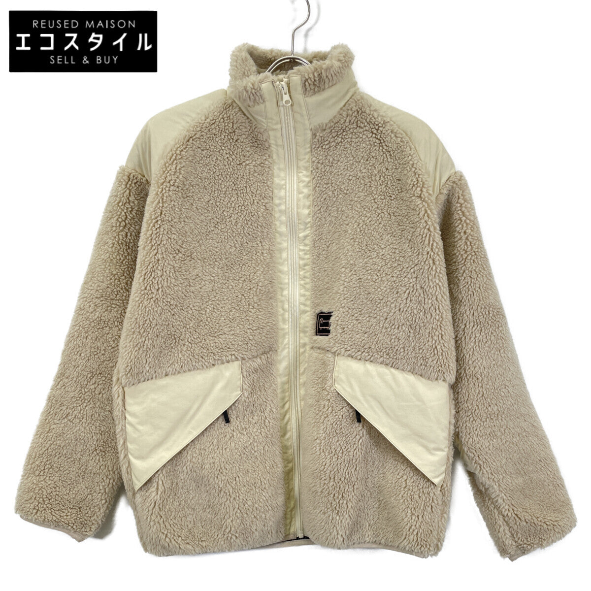 WOOLRICH ウールリッチ WJOU0075BE ﾍﾞｰｼﾞｭ TERRA PILE FLEECE JACKET ﾊﾟｲﾙﾌﾘｰｽｼﾞｬｹｯﾄ ジャケット S