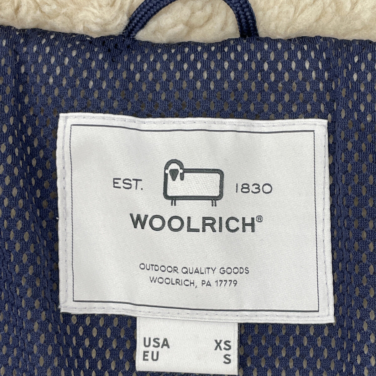 WOOLRICH ウールリッチ WJOU0075BE ﾍﾞｰｼﾞｭ TERRA PILE FLEECE JACKET ﾊﾟｲﾙﾌﾘｰｽｼﾞｬｹｯﾄ ジャケット S