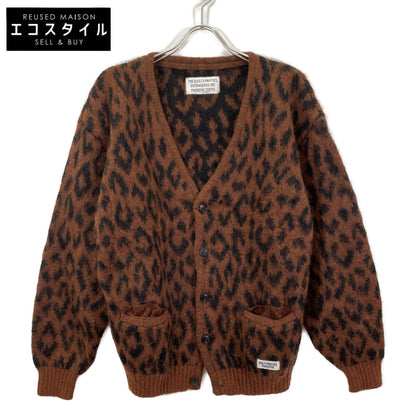 WACKO MARIA ワコマリア ﾌﾞﾗｳﾝ ﾓﾍｱ ﾚｵﾊﾟｰﾄﾞｶｰﾃﾞｨｶﾞﾝ トップス Ｌ